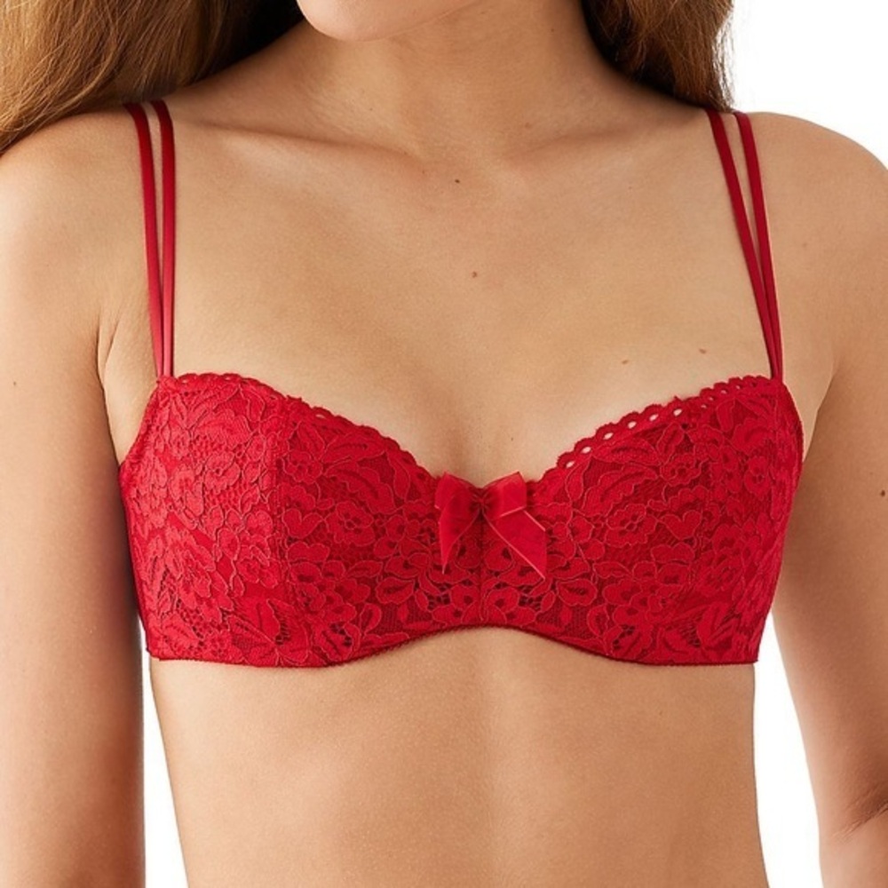 NWT b.tempt'd by Wacoal Red Ciao Bella Balconette Bra 32B
953144